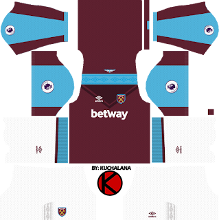 West Ham United Kits 2017/18 - Dream League Soccer