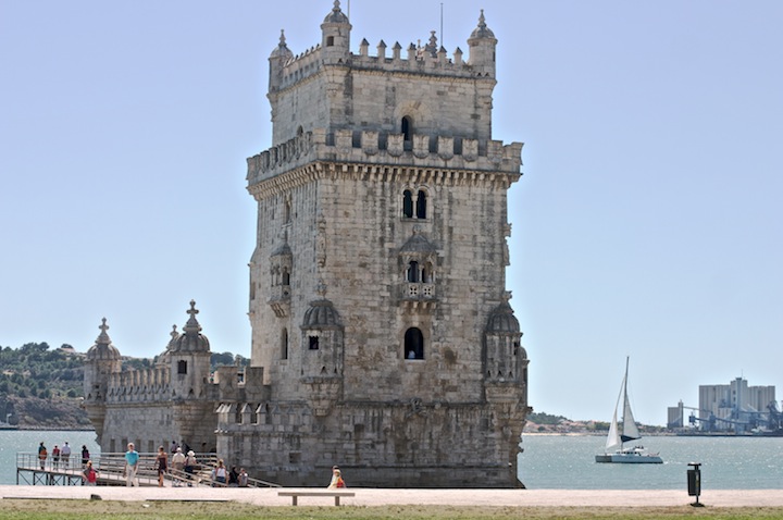 lisbon belem tower during summer day