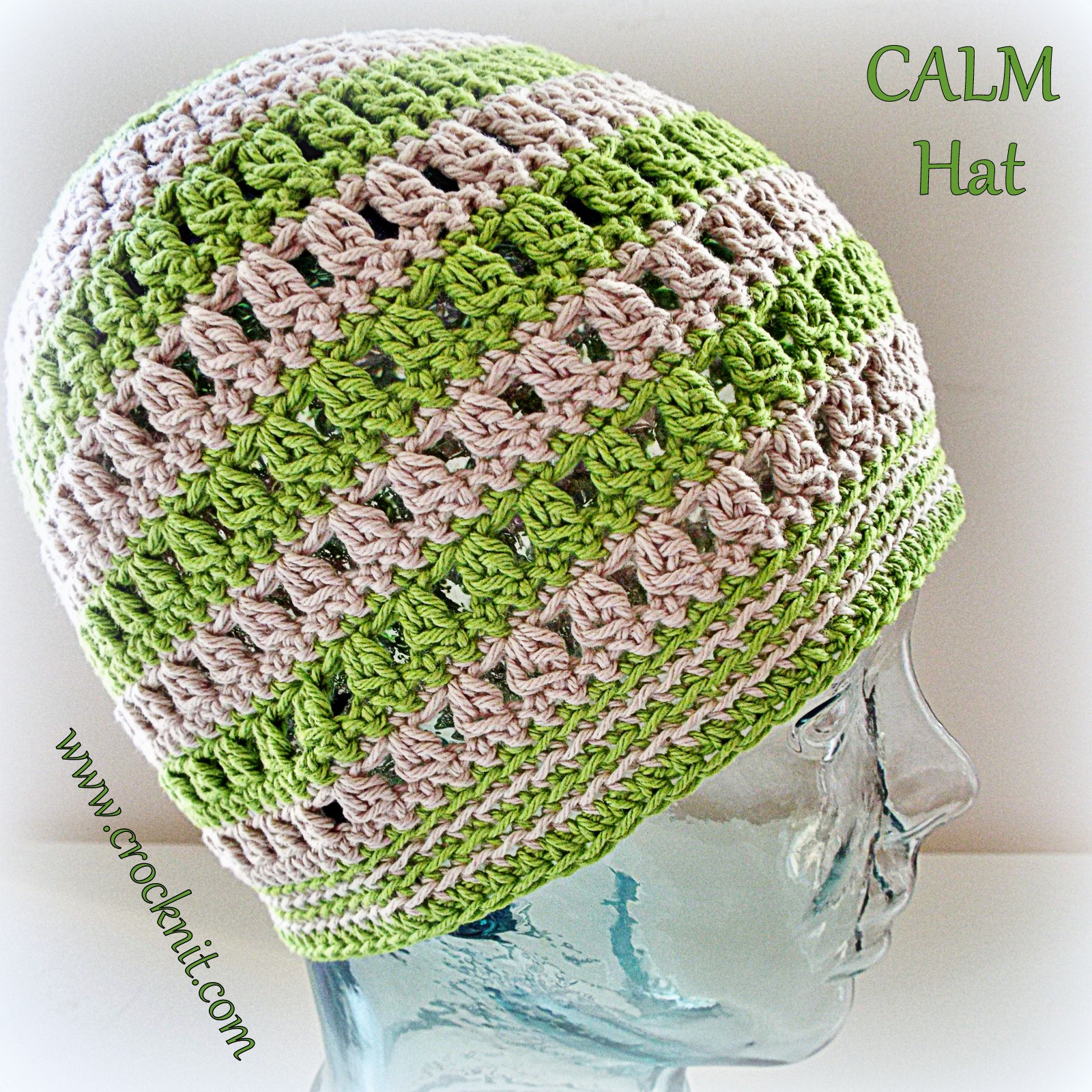 MICROCKNIT CREATIONS SLEEP Hats Free Crochet Pattern 4 CALM HAT