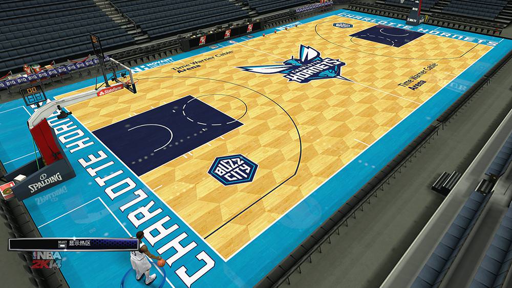 NBA 2K14 Charlotte Hornets 2014-15 Court Patch