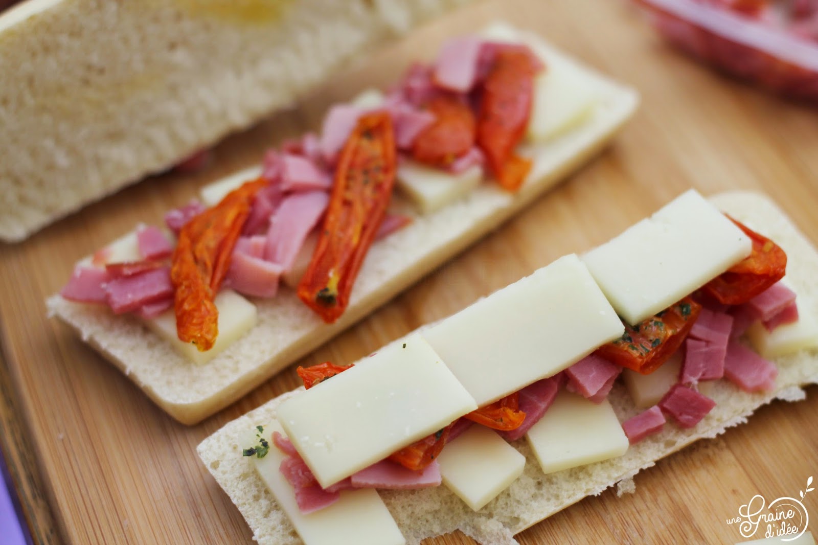 Panini émincés de bacon ossau irraty tomates séchées - Une Graine d'Idée