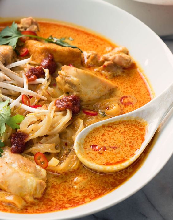 Laksa is a slightly spicy coconut noodle soup that's sure to please. Laksa is a slightly spicy coconut noodle soup that's sure to please.