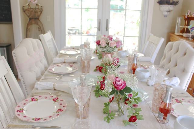 Rooted In Thyme: ~Roses & Champagne Birthday Party~