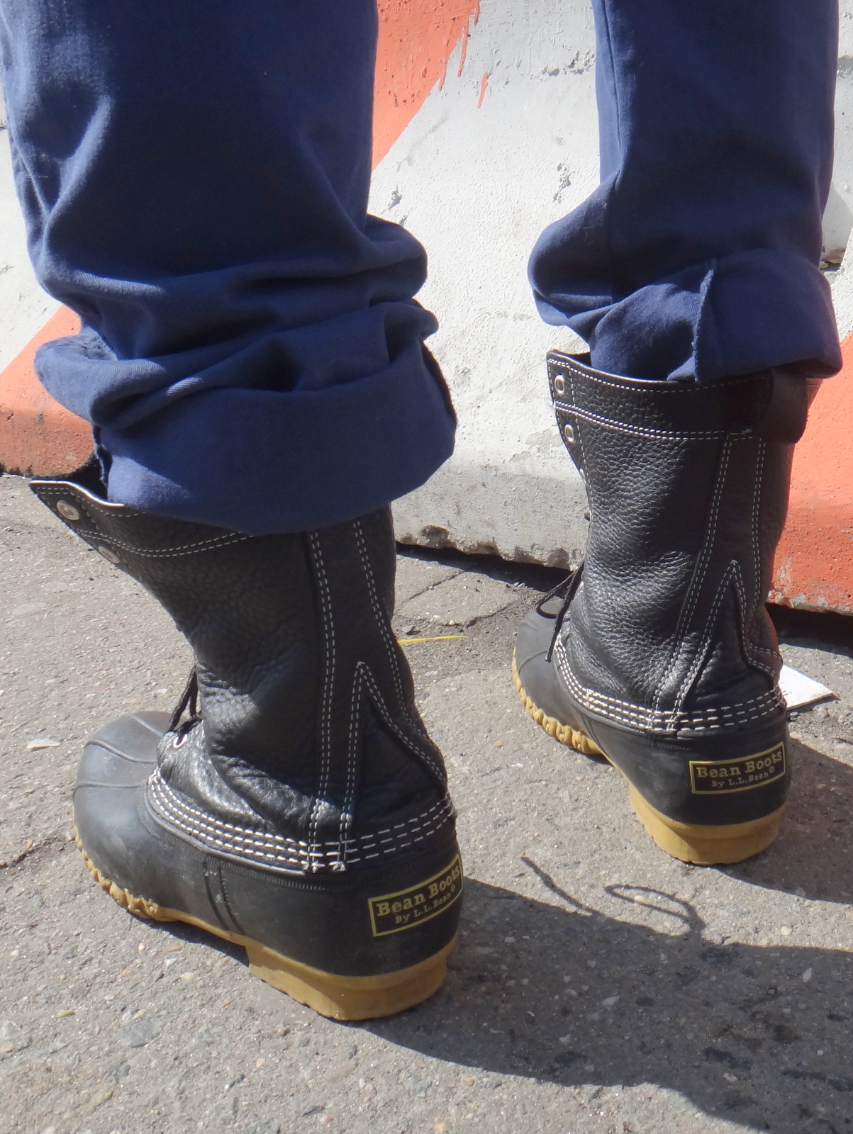 denim duck boots