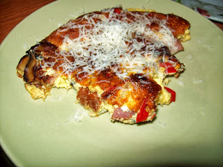 OMLETA CU CIUPERCI SI ARDEI