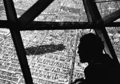 Max Schmeling observes the shadow of the HINDENBURG