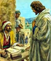 Resultado de imagen de Jesús llama a Mateo-Leví Y ofreció un gran banquete en su casa