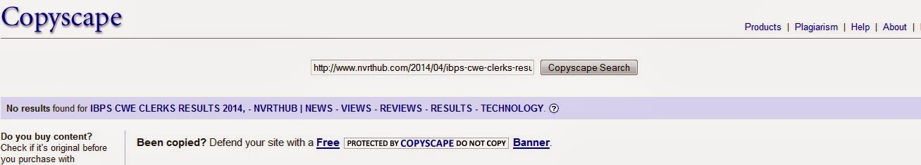 copyscape website provides anti theft content tools