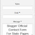 Google Official Contact Form for Static Pages in Blogger