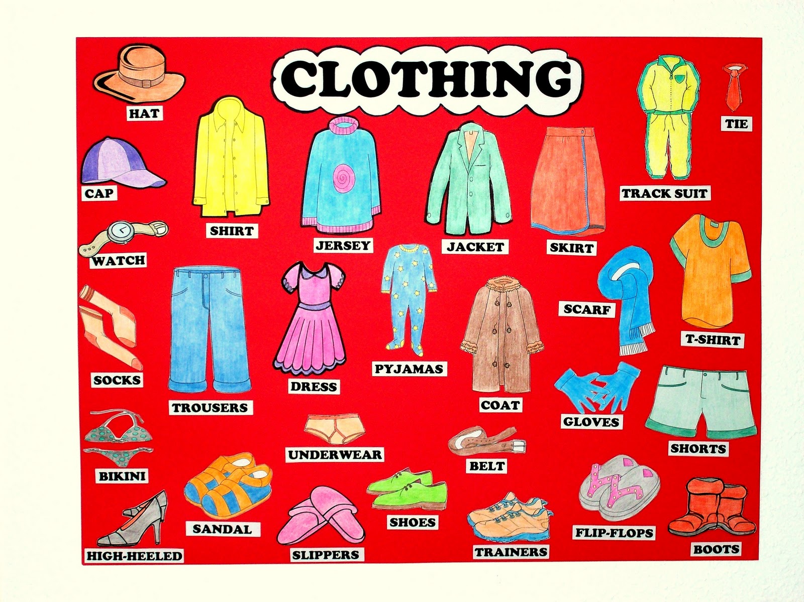 Jump into English, splash!! What do we wear in the different seasons?
