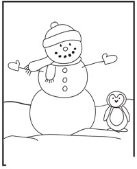 The Chilly Little Penguin Coloring Book