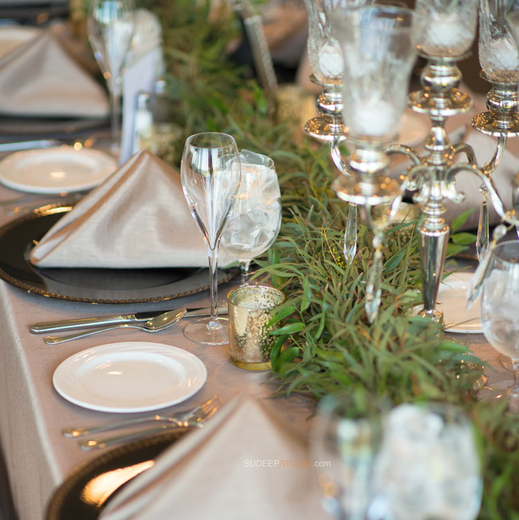 Grosse Pointe War Memorial Wedding Table settings - Wedding Photography - Sudeep Studio.com