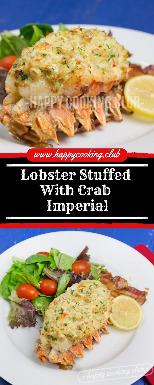 Lobster Stuffed With Crab Imperial