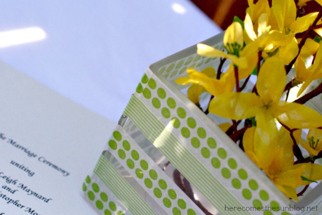 Here Comes the Sun:  DIY Wedding Spring Table Decor