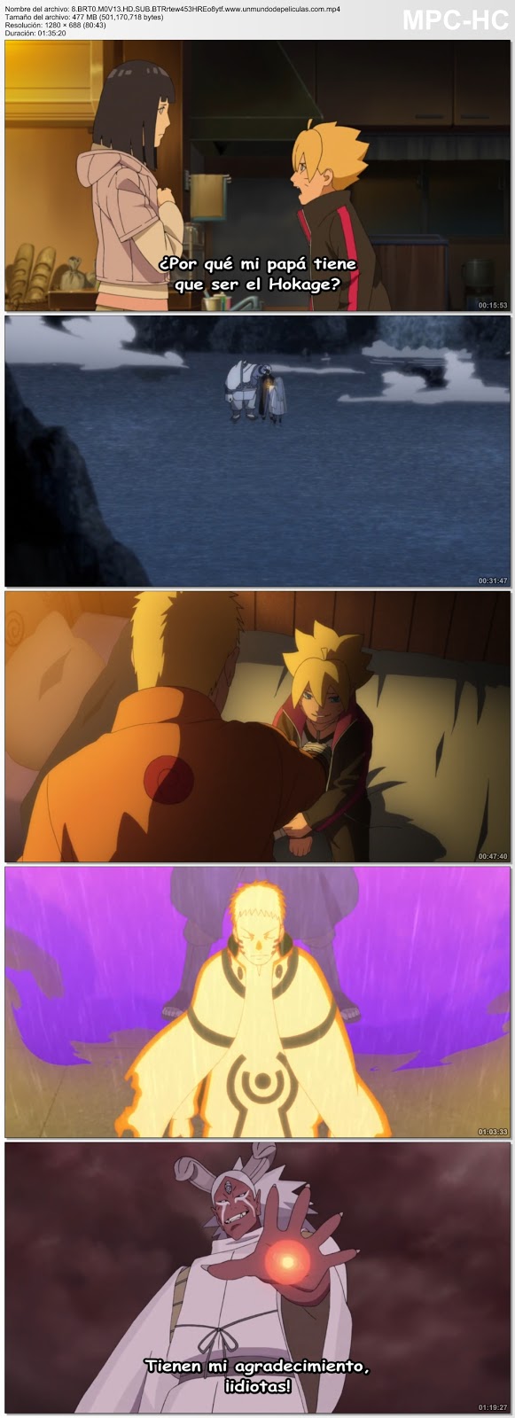 Capturas de la película.