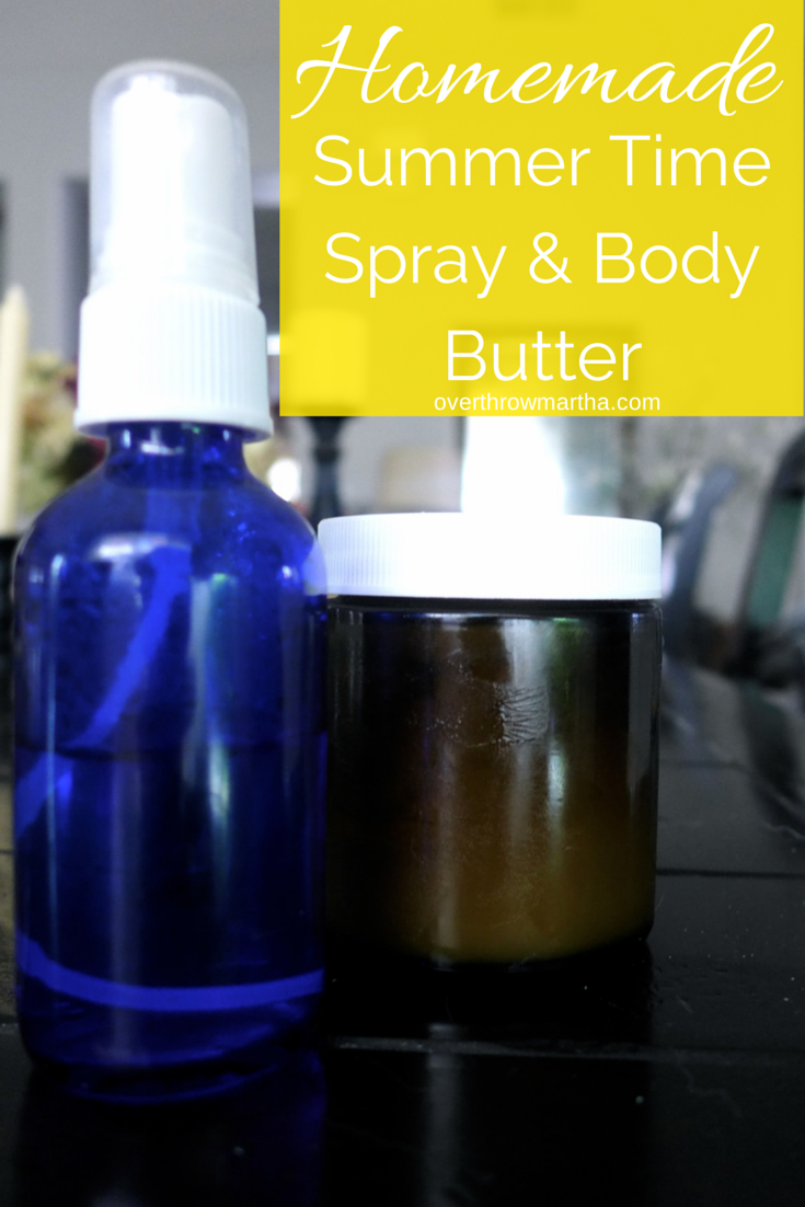 Summer Time Body Butter and Spray Overthrow Martha