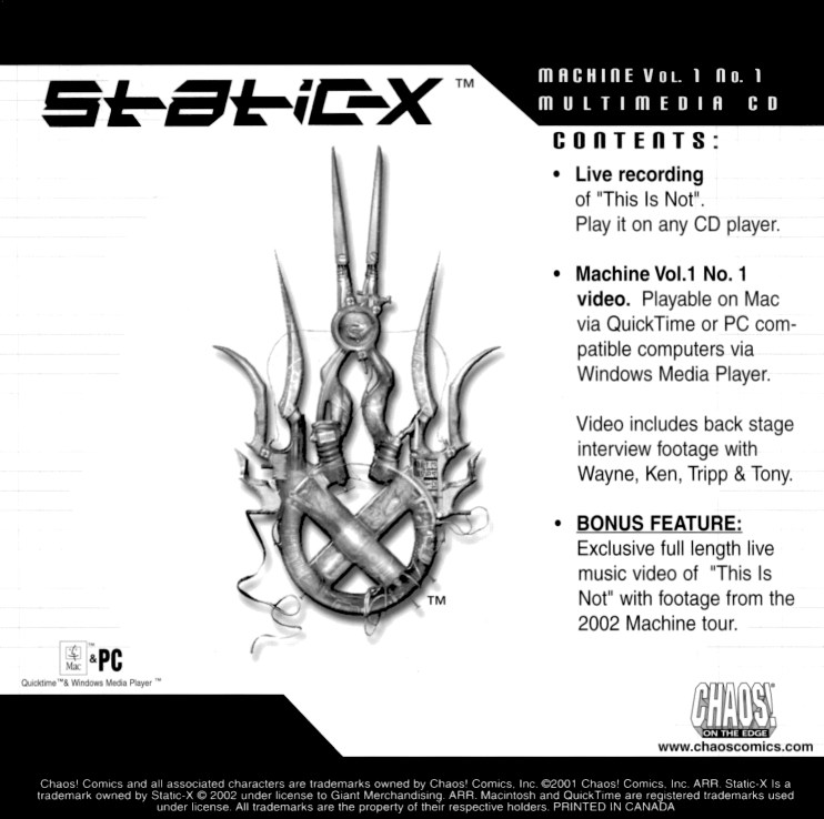 Read online Static-X: Machine comic -  Issue # Full - 22