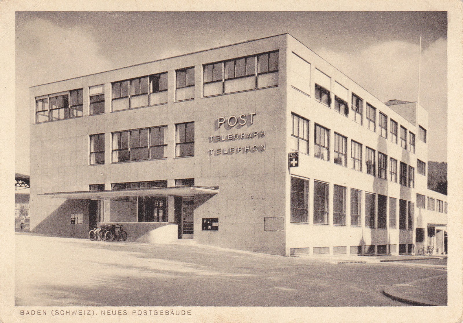 POSTALES INVENTADAS 1594. Baden, Neues Postgebäude