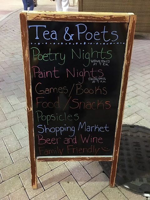 paint night, poetry night, Tea and Poets