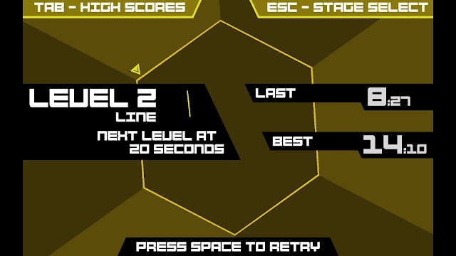 Screenshot from Super Hexagon