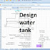 Design water tank structure excel sheet