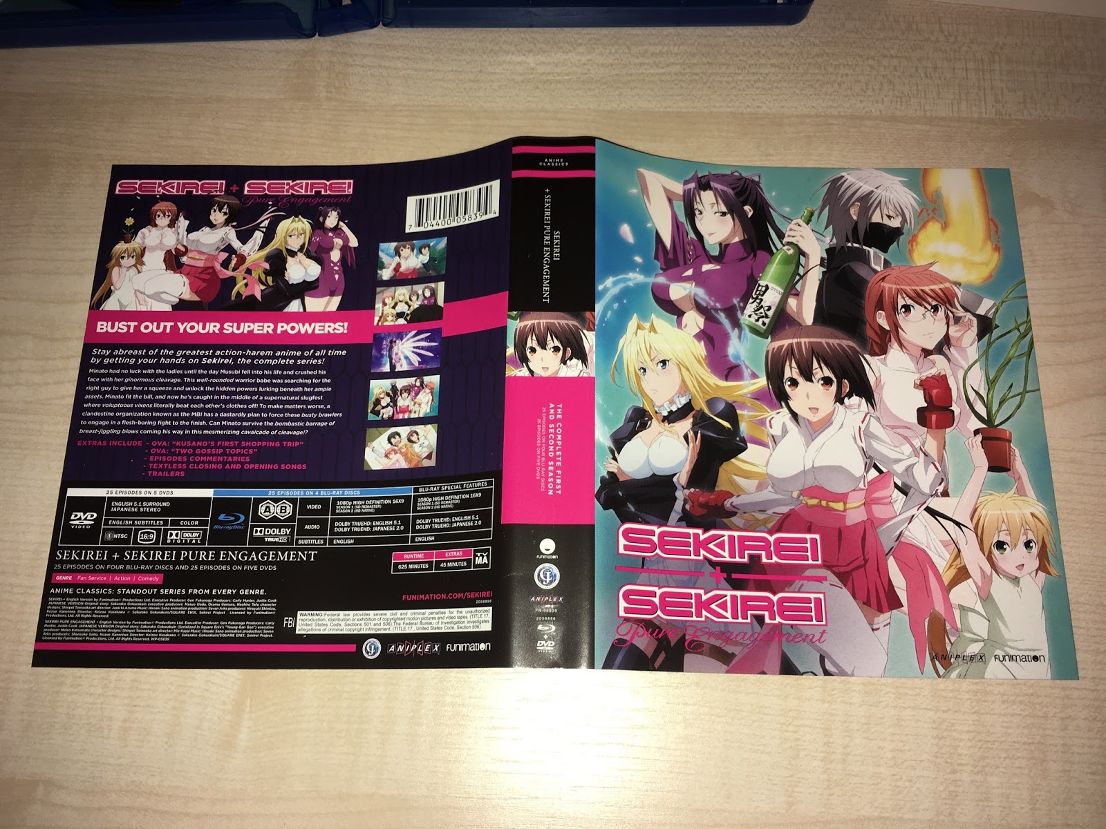 Unboxing US: Sekirei - Complete Series: Anime Classics (BD/DVD) .