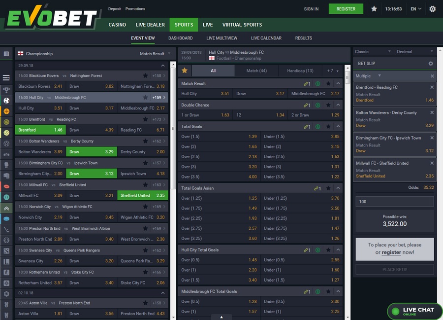 Evobet Sportsbook