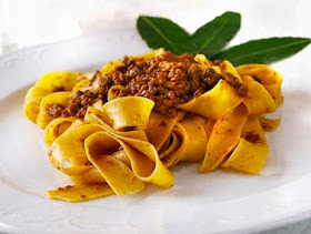 Bologna's signature dish, tagliatelle al ragù