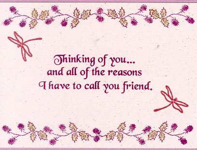 Friendship Greetings Thinking Of You My Friend
