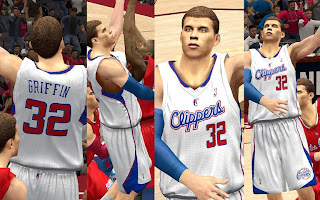 NBA 2K13 L.A. Clippers Home Jersey Mod