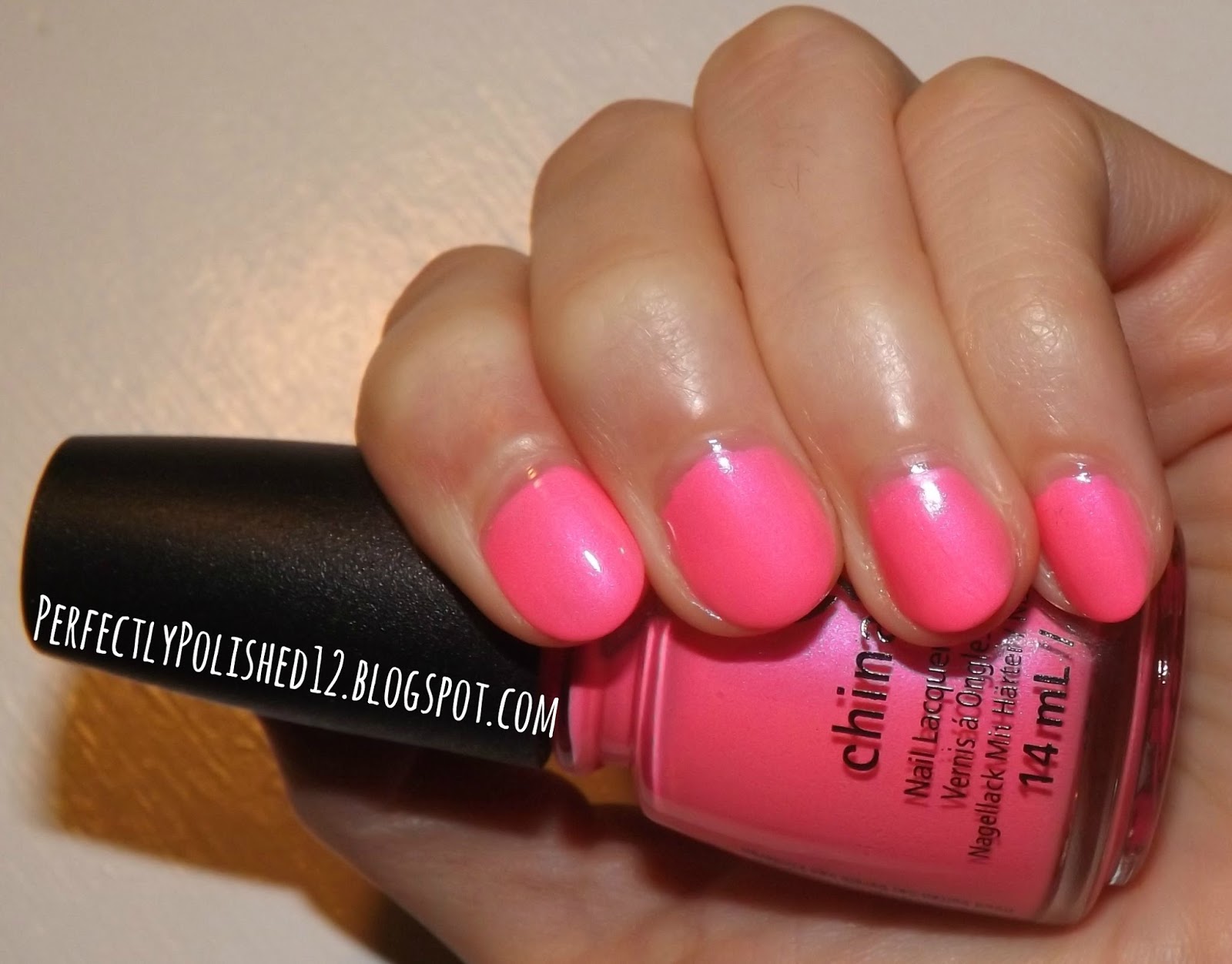 China Glaze Nail Lacquer in "Pink Voltage" - wide 5