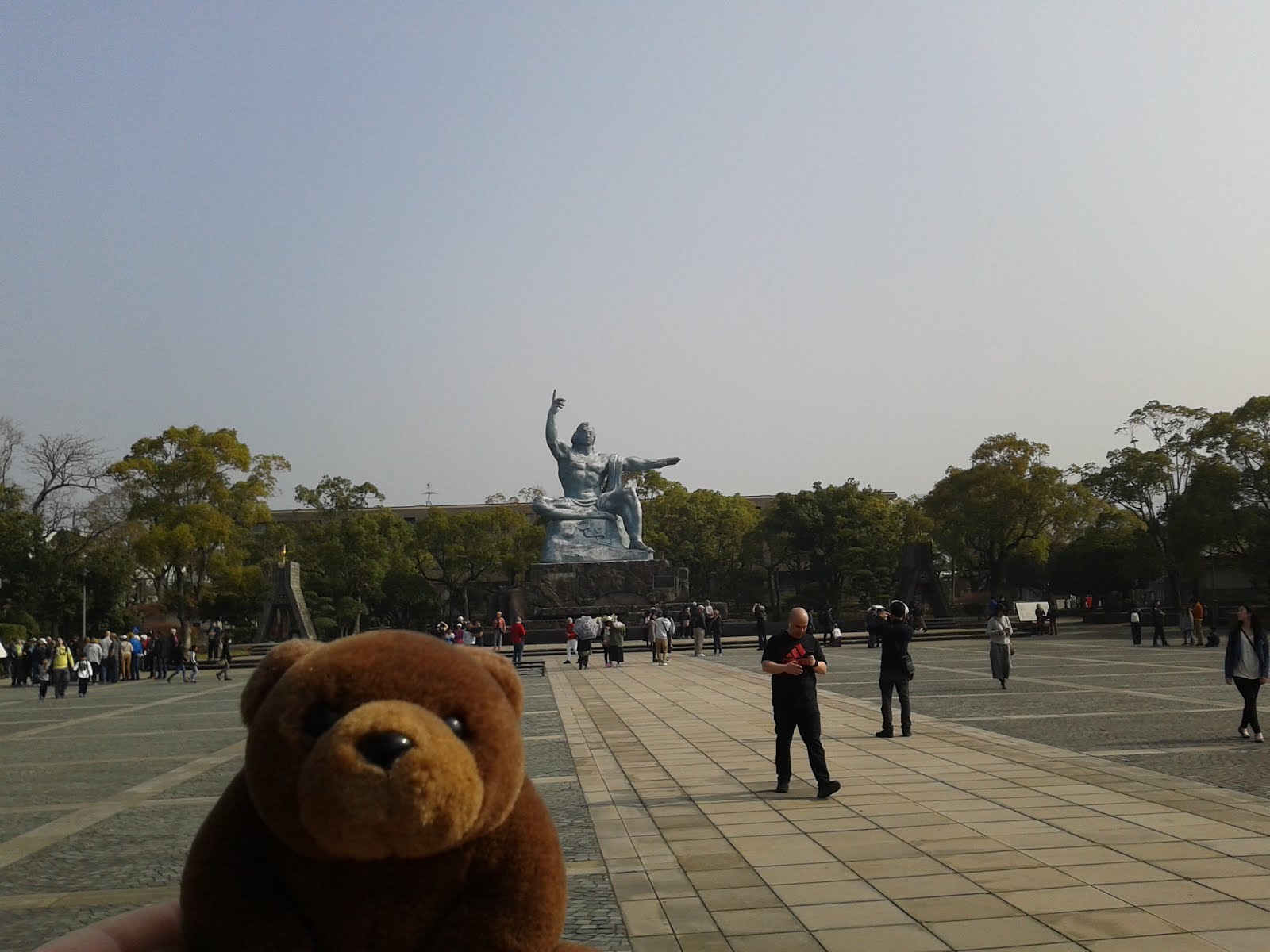Teddy in Peace Park, Nagasaki