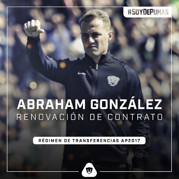 Oficial: Pumas, renueva Abraham González