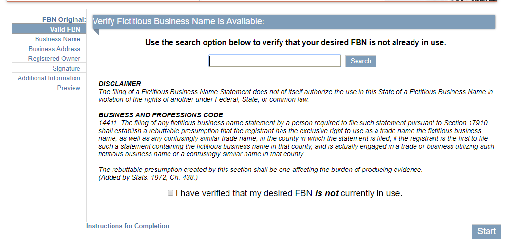 How To Register A Business Name In California