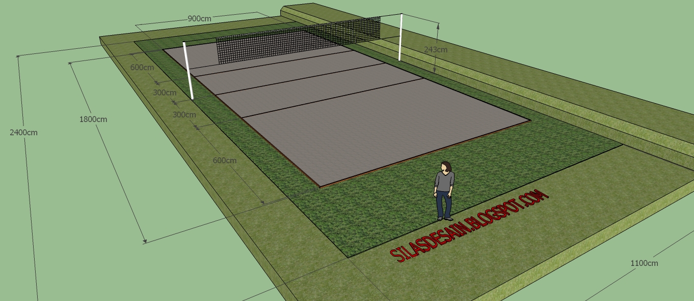 SILAS DESAIN: DESAIN LAPANGAN VOLLY