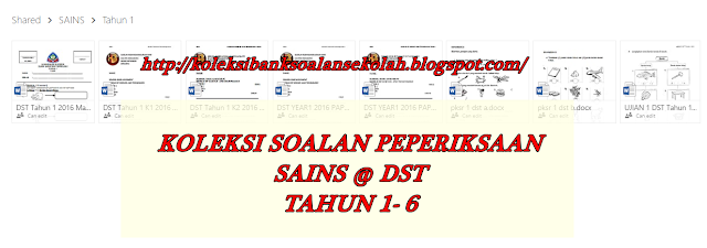 BANK SOALAN  SEKOLAH RENDAH  KOLEKSI SOALAN PEPERIKSAAN DAN UJIAN