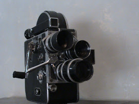 Filmadora de 16mm Bolex Paillard con torreta de 3 lentes. (Ver donaciones más abajo)