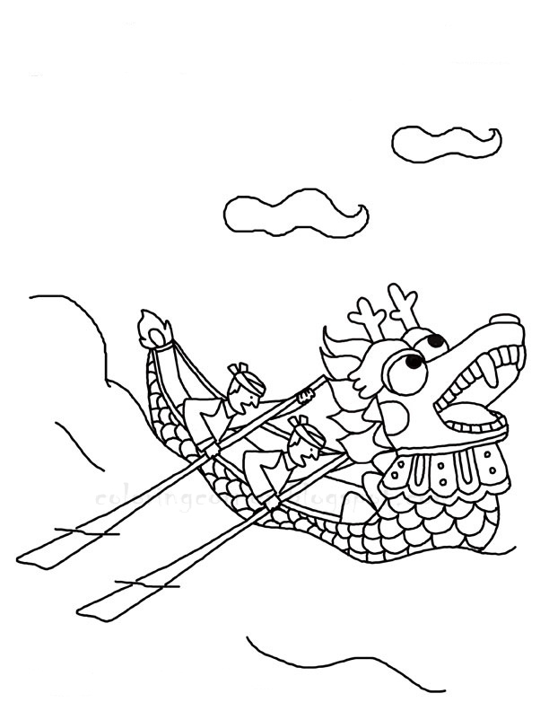 Boat Coloring Page