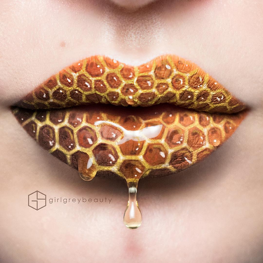 14-Honeycomb-Andrea-Reed-Body-Painting-and-Lip-Art-www-designstack-co