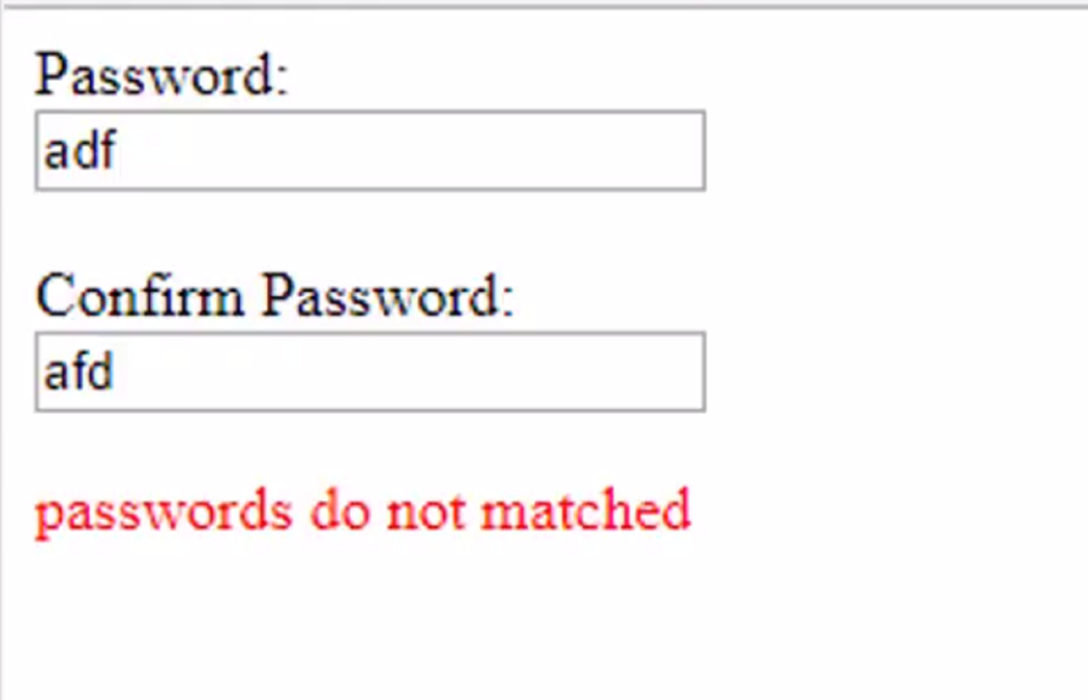 Key to confirm перевод. Show password button.