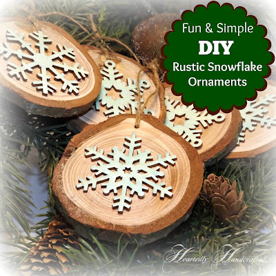 Bring Nature Indoors with these DIY Wood Slice Snowflake Ornaments