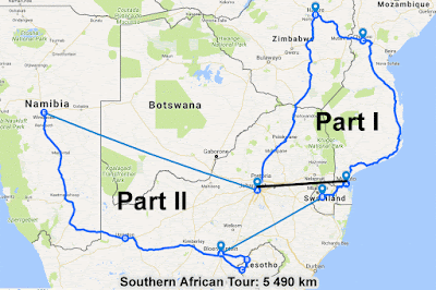 From South Africa to Zimbabwe and Mozambique by Bus