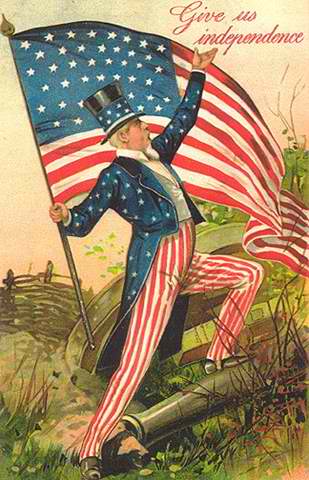 Saved From The Paper Drive: Antique 4th of July Post Cards