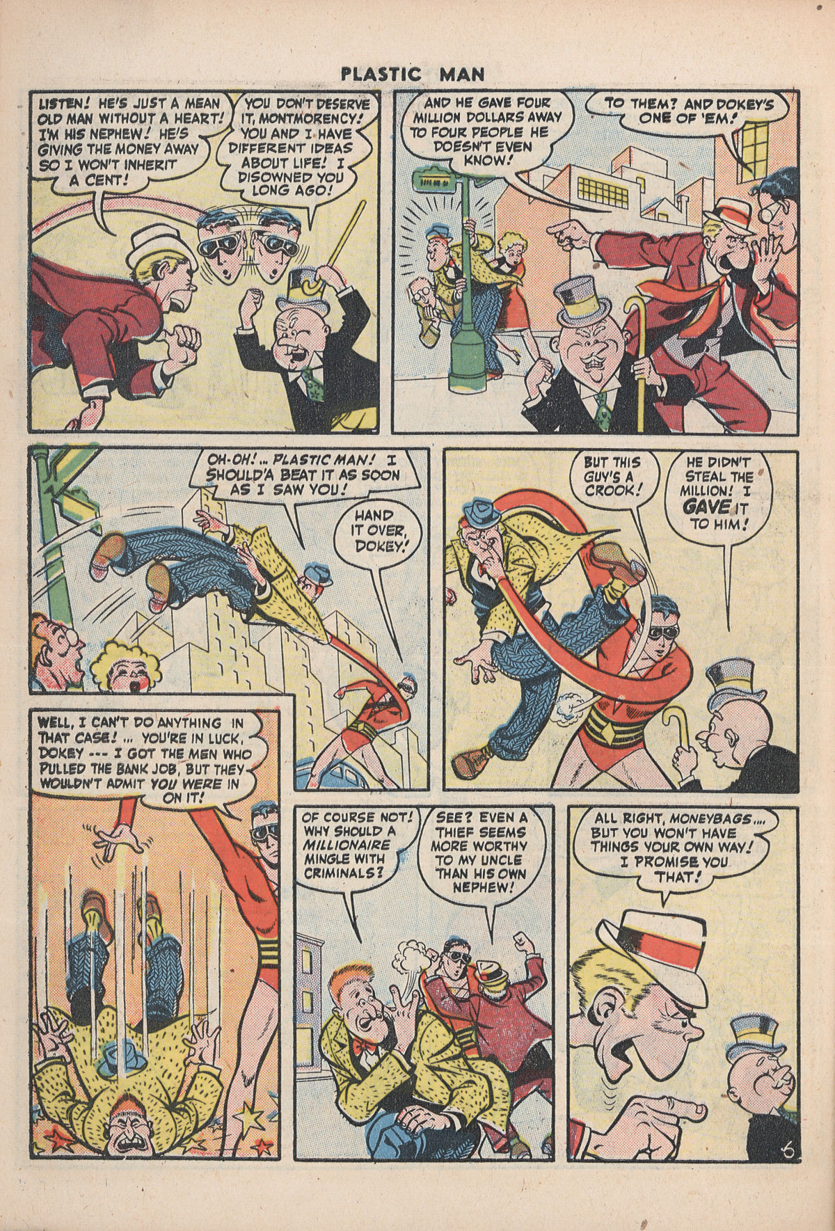 Read online Plastic Man (1943) comic -  Issue #5 - 42