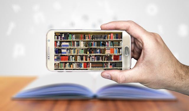 Image: Books on your Smartphone, by Gerd Altmann on Pixabay