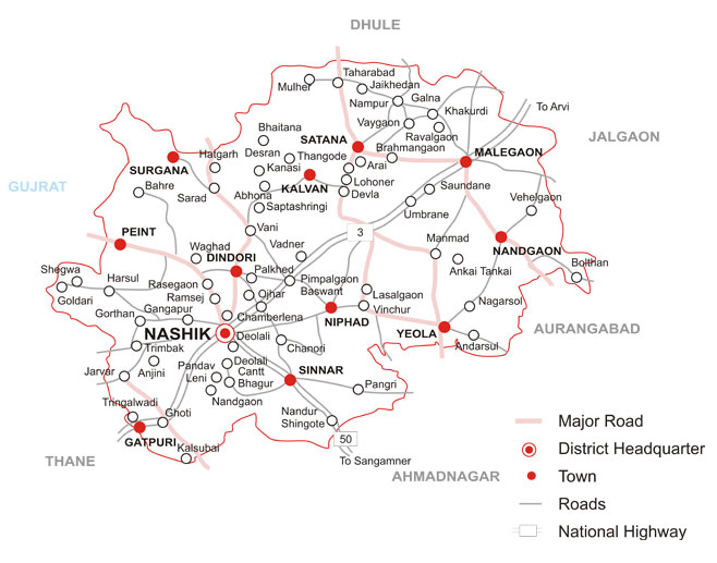 Nashik Taluka Village Map Maharashtra's Villages: Talukas In Nashik District | Nashik District Map |  Maharashtra Villages