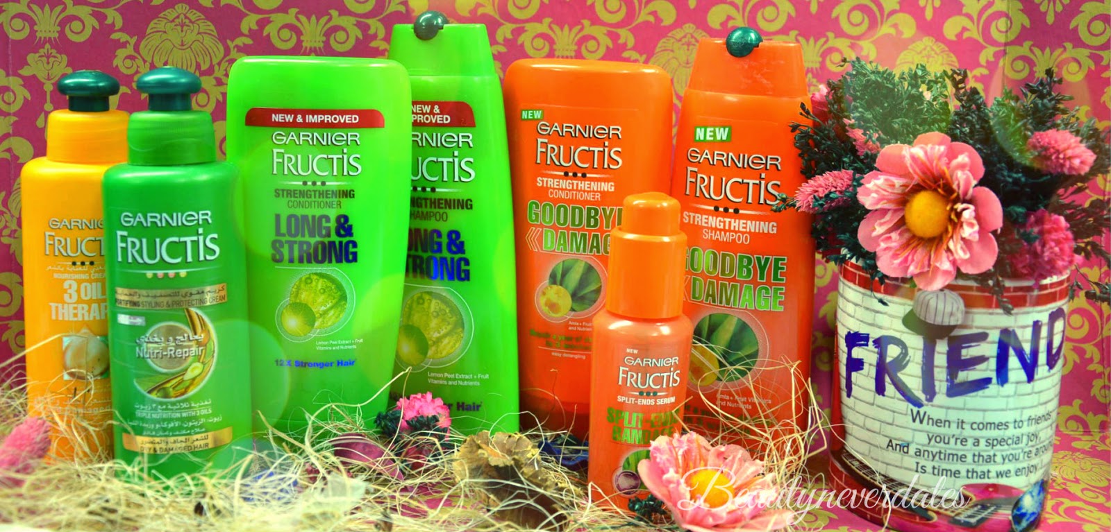 My Favorite Garnier Hair Products - Shampoo, Conditioner, Leave-in-conditioner and Styling Gel