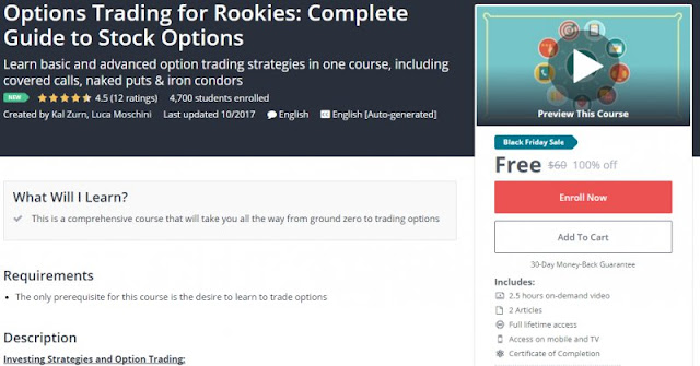 options trading for rookies: basic stock options strategies download course