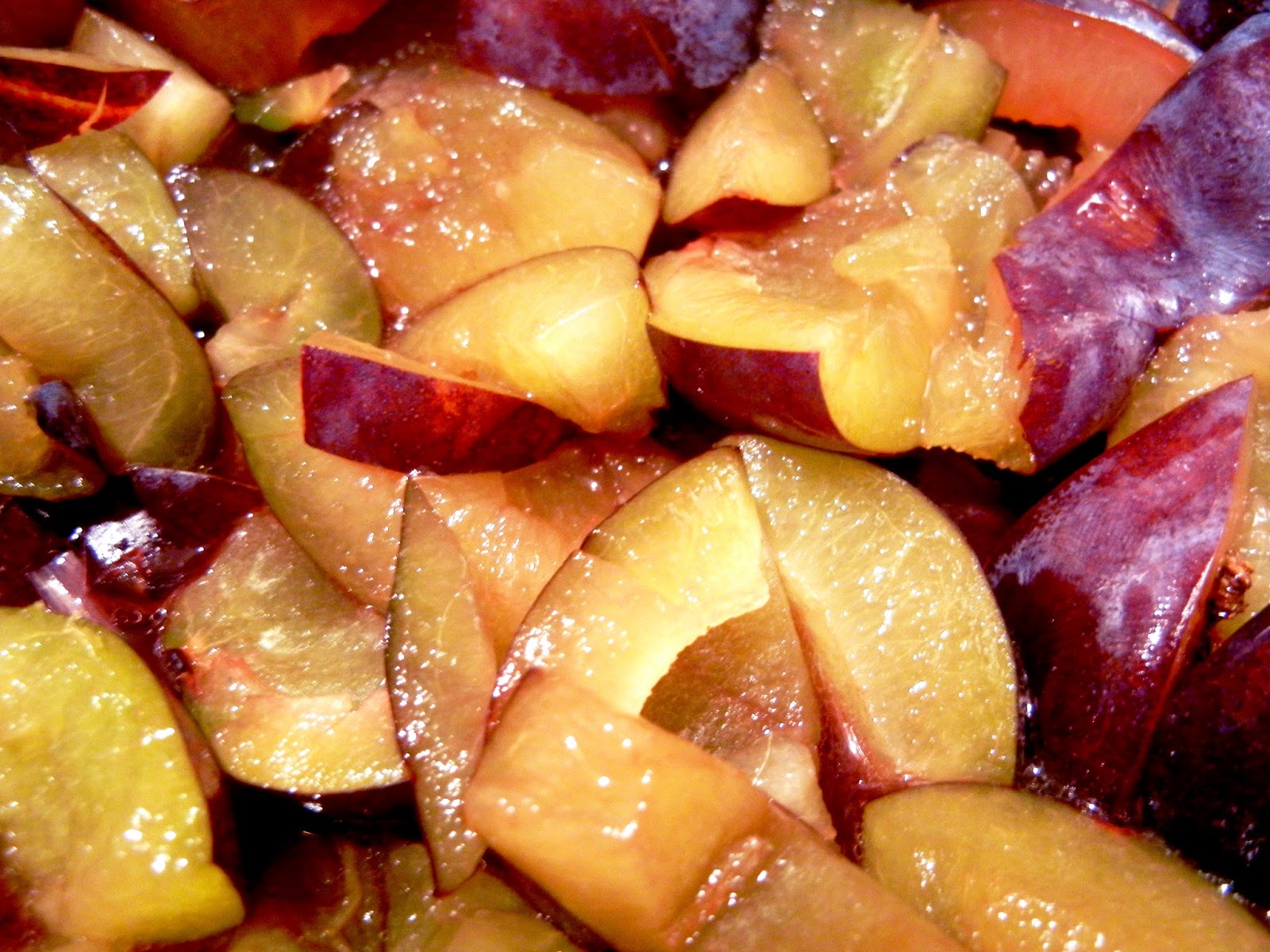 Grilled pork chop with savory plum sauce