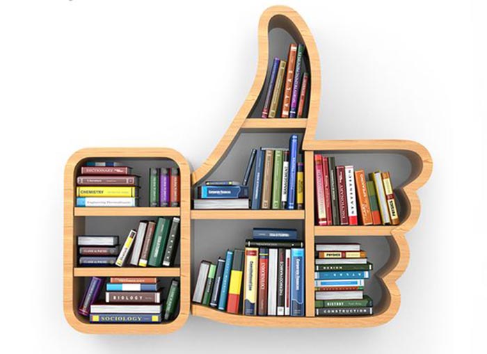 Desain Rak Buku Minimalis Nempel Di Dinding Paling Keren Beri